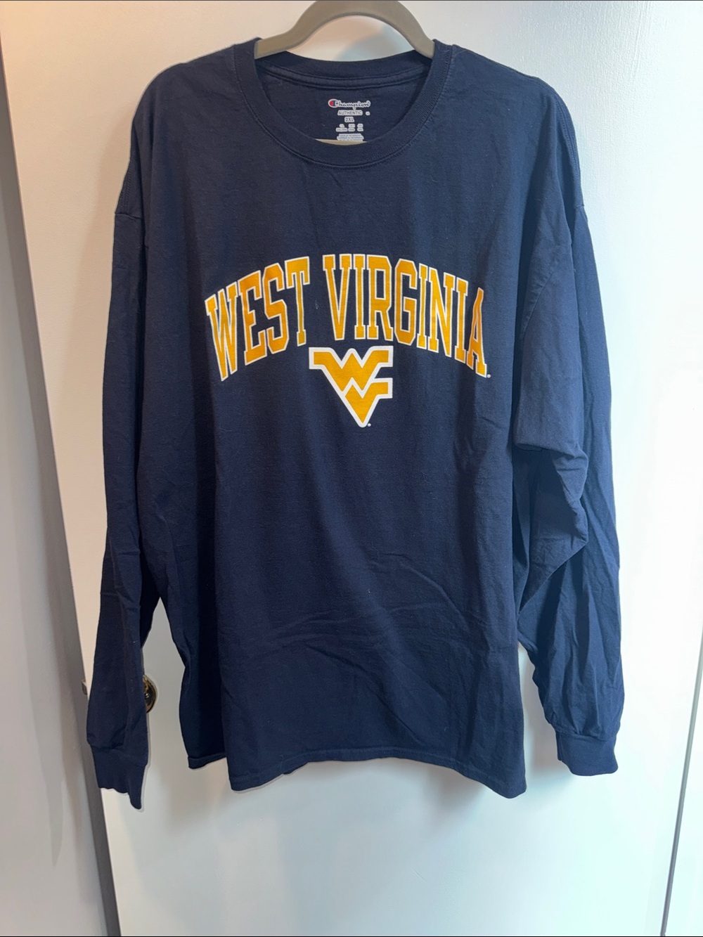 WVU Long Sleeved T - like new condition